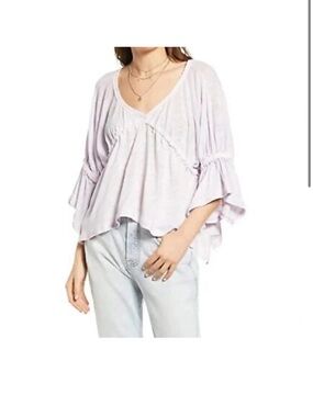 Free People Light Pink Cropped Top